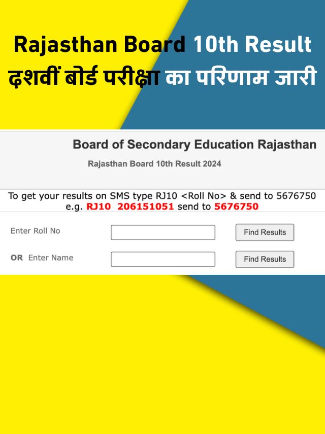 Rajasthan Board 10th Result